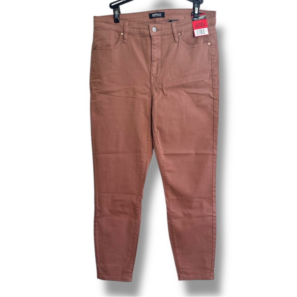 Buffalo David Bitton Womens Slim Pants Havana size 8 Terracotta